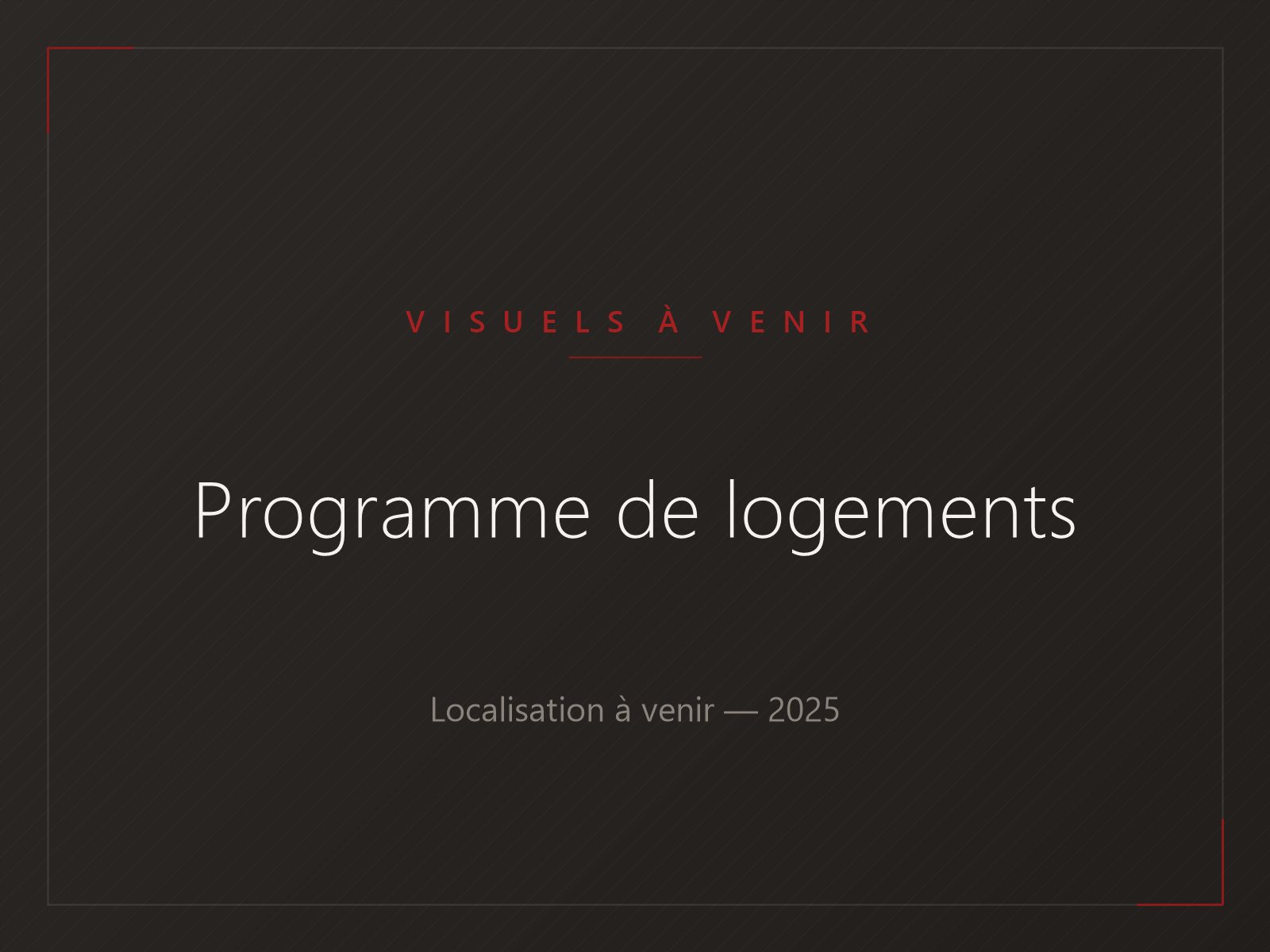 Visuel provisoire — logement collectif à venir